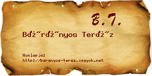 Bárányos Teréz névjegykártya